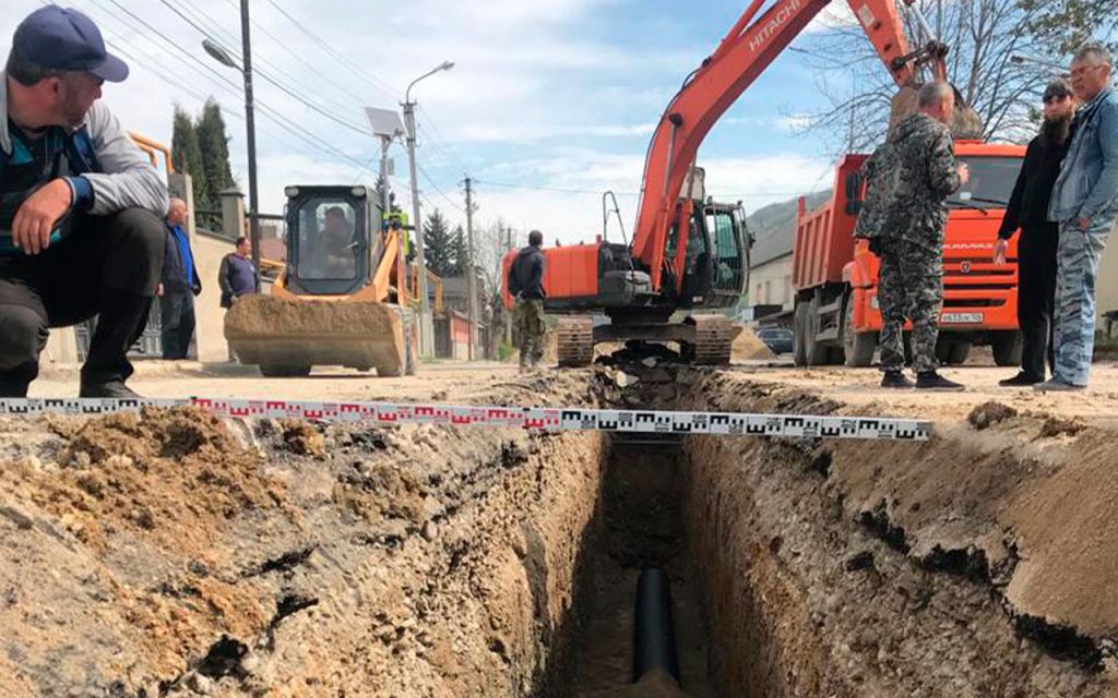 Выполнение работ по строительству канализационного коллектора и реконструкции водопроводных сетей Нальчик