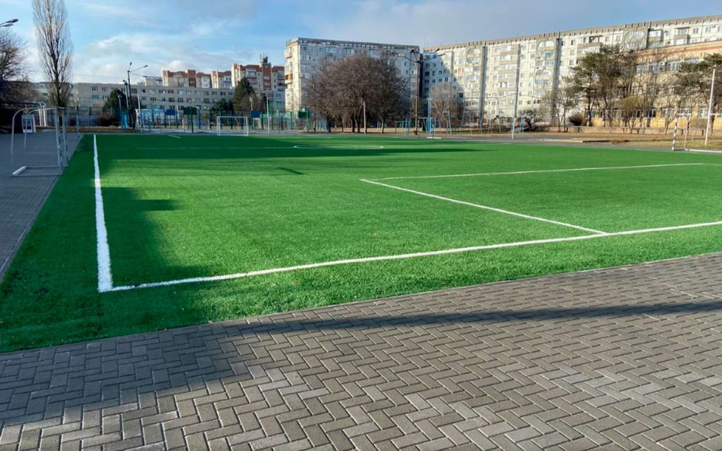 Работы по обустройству футбольного поля Ставрополь